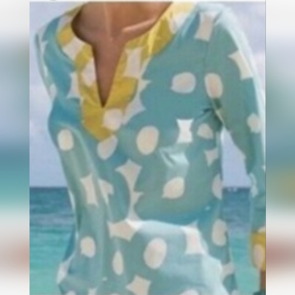 BODEN Painted Hoops Tunic Top